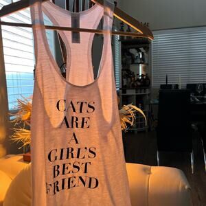 Forever21 cat white top